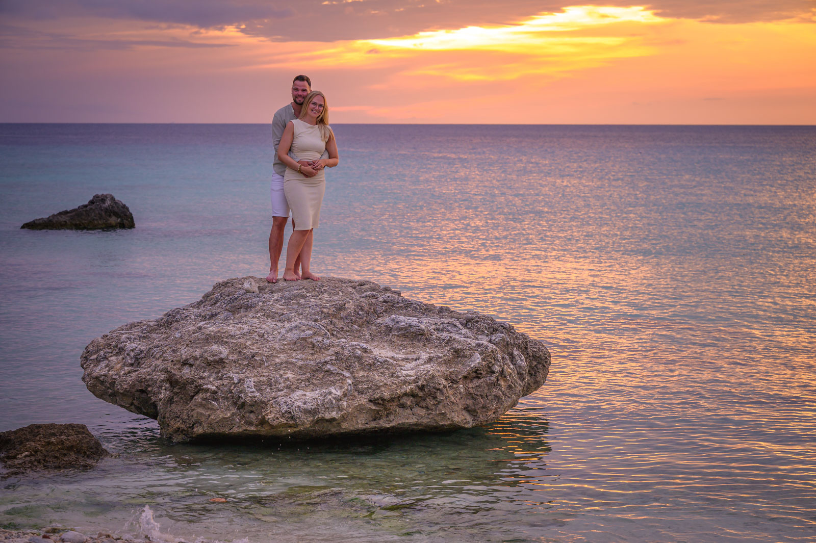 Loveshoot Curaçao zonsondergang daaibooi beach