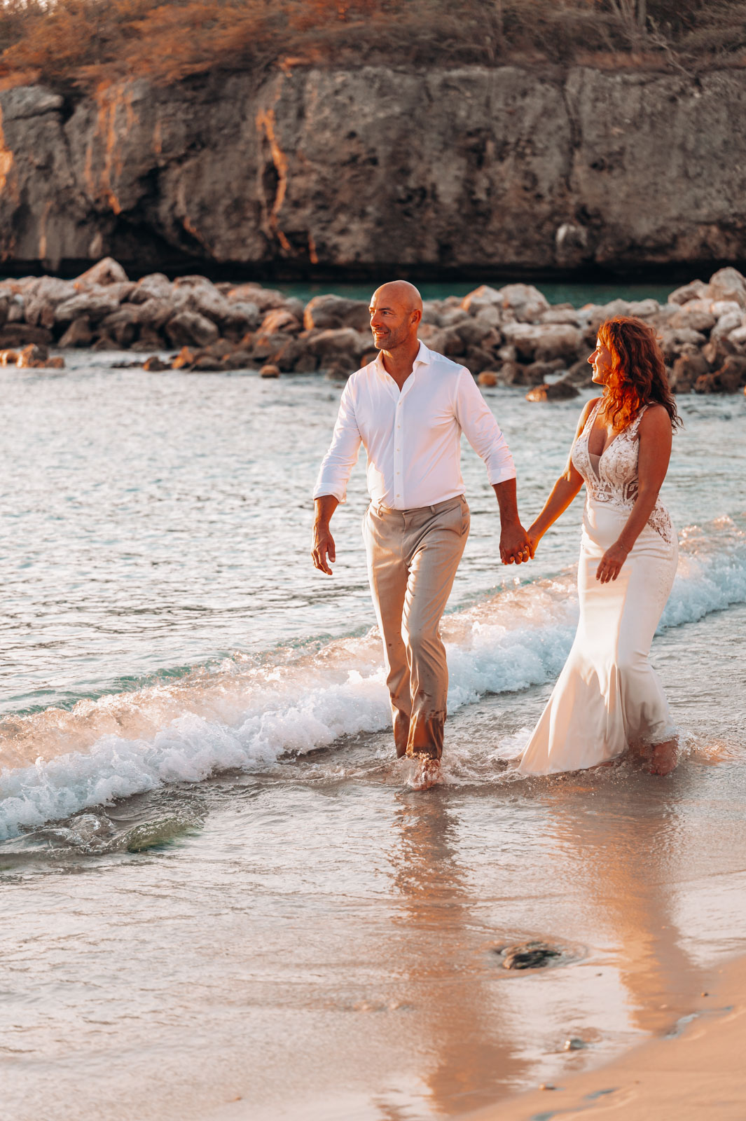 Weddingphotoshoot beach Curaçao