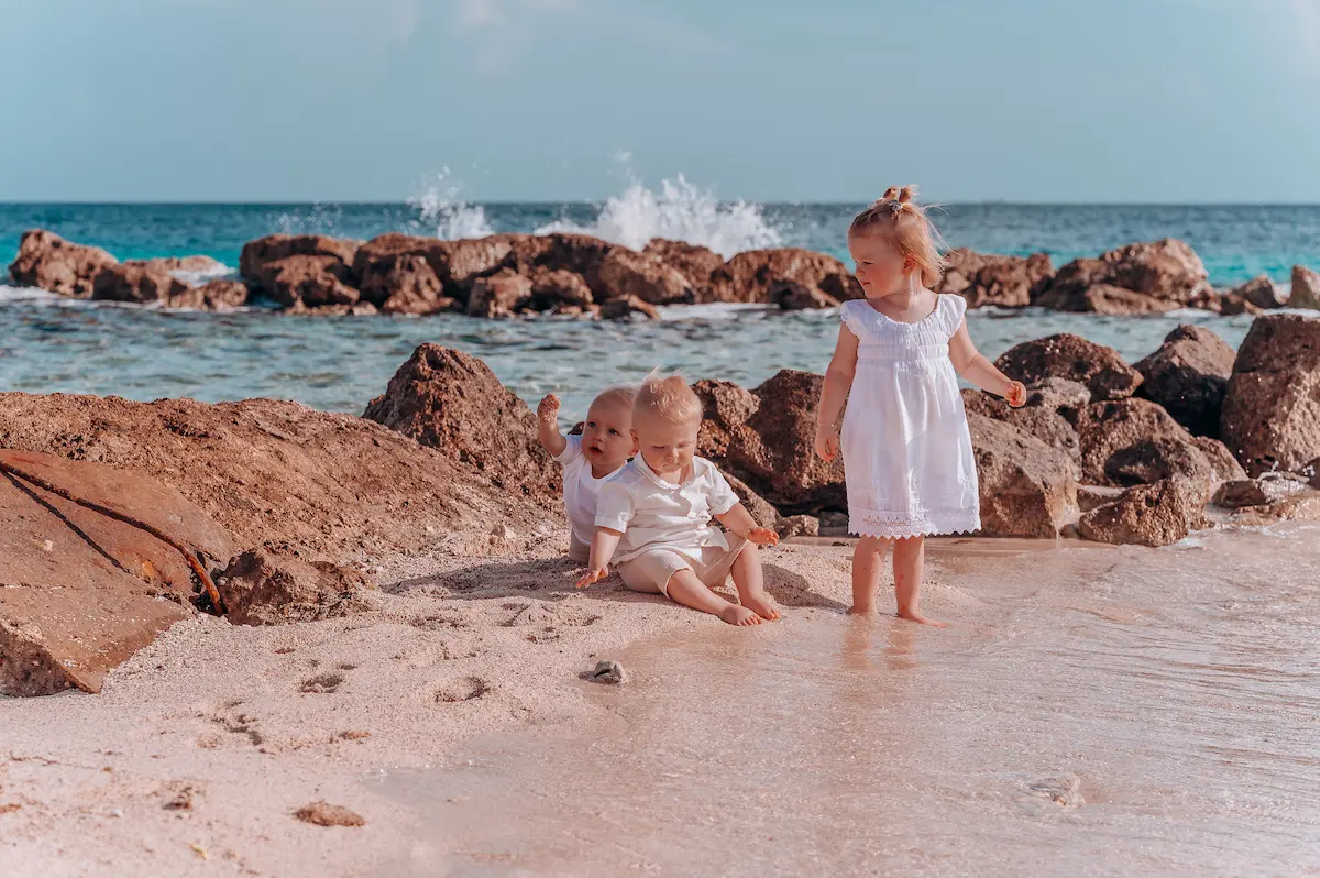 Fotoshoot met kinderen op Curaçao